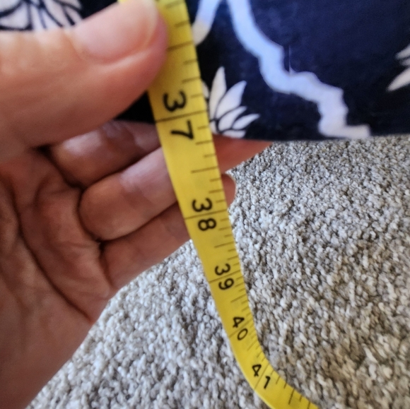 Crown & Ivy Navy and White Pineapple Dress - L - Picture 4 of 5